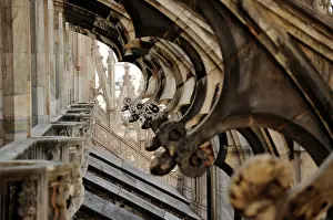 Nascent: Italy. Milan. Cathedral. Gothic. 14th century. Exterior. Det
