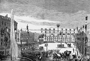 Glocke: Italy, politics, arrival of the delegates from