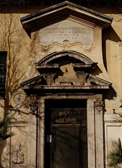 Clement: Italy. Rome. The Basilica of Saint Clement. Exterior. Detail