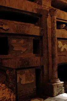 Crypt: Italy. Rome. Catacombs of Callixtus