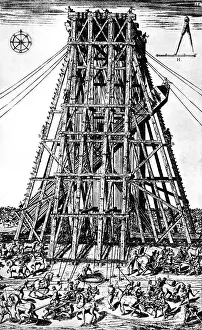 Obelisks: Italy, Rome, erection of the obelisk, St. Peter's