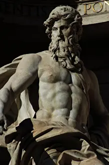 Clement: Italy. Rome. Fontana di Trevi. 18th century. Neptune