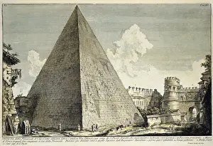 Cestius: Italy, Rome, monuments, Pyramid of Cestius, copper