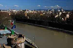 Tiber: Italy. Rome. Tiber river