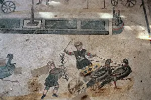 Mosaics: Italy. Sicily. Piazza Armerina. Villa Romana del Casale. Mos