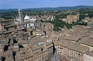 Sieneses: ITALY. Siena. View of the city from the tower