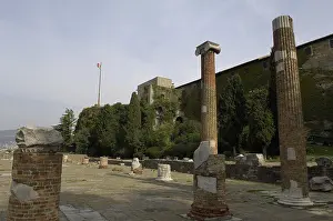 Giusto: ITALY. Trieste. Remains of the Roman basilica