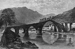 Maddalena: Italy, Tuscany, Magdalena Bridge (devil's bridge)