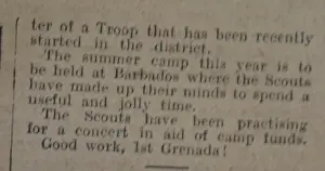 Proficiency: Item from The Scout newspaper