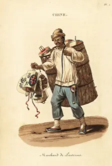 William Alexander: Itinerant seller of paper lanterns, China, 18th century
