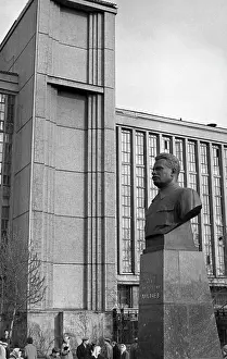 Likhachev: Ivan Likhachev's statue, 1966