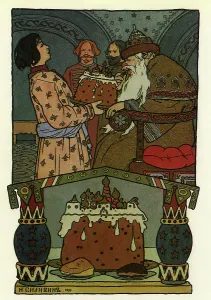 Tsars: Ivan the Tsar's Son gives his Father a Feast Cake