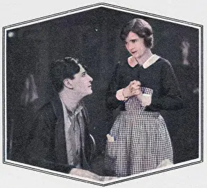 Novello: Ivor Novello and Mae Marsh in a scene from The Rat (1925)