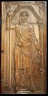 Bizantium: The ivory diptych of Stilicho (right). Detail