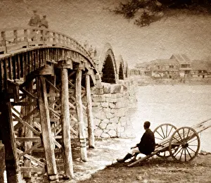 Iwakuni: Iwakuni Bridge, Japan - pre 1900