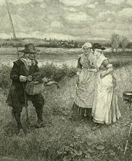 Anglers: Izaak Walton and milkmaids