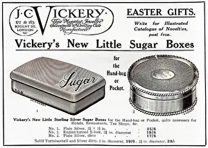 Vickery: J C Vickery sugar boxes, WW1 rationing