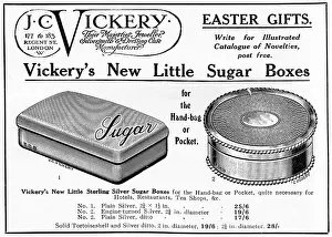 Vickery: J C Vickery sugar boxes, WW1 rationing