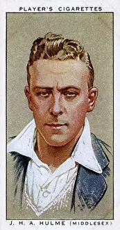 Hulme: J H A Hulme, Middlesex County cricketer