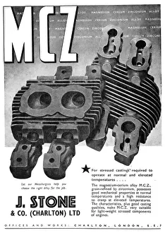 Elektron: J, .Stone & Co - Light Alloy & Elektron Castings. M.C.Z. MCZ