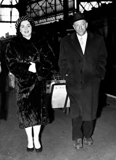 Comer: Jack Comer and wife Rita arrive in Southampton