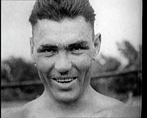 Grimacing: Jack Dempsey Grimacing for the Camera