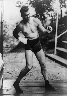 Bare Chested: Jack Dempsey, World Heavyweight Champion, training