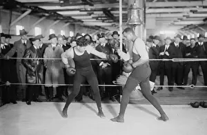 Heavyweights: Jack Dempsey, World Heavyweight Champion, in training