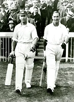 Batsmen: Jack Hobbs and Herbert Sutcliffe, cricketers