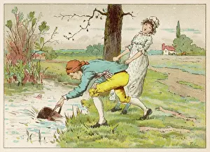 Lowers: Jack and Jill filling a pail of water