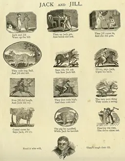 Rhymes: Jack and Jill, nursery rhyme scenes
