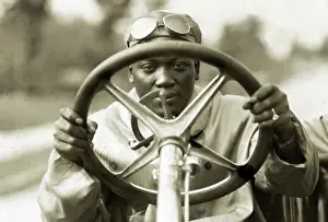 Harlem: Jack Johnson Driving Thomas Flyer, 1910
