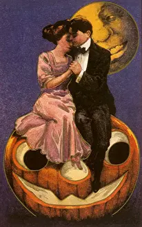 Cuddling: Two on Jack o Lantern