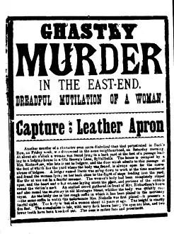 Ghastly: Jack the Ripper, British criminal, special announcement