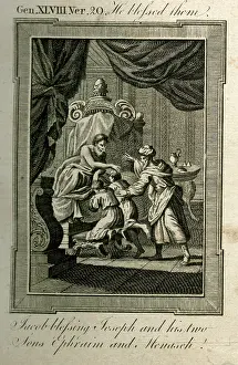 1780s: Jacob blessing Joseph and his two sons
