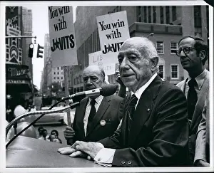 O.p.s: Jacob Javits, Republican Senator, in New York elections