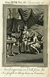 1780s: Jacob requiring an oath from his son Joseph