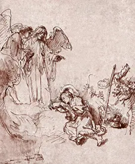 1640s: Jacob's Dream, by Rembrandt