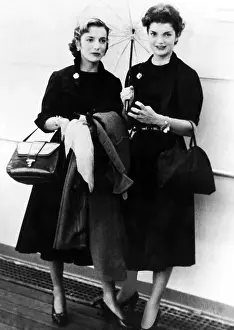 Bouvier: Jacqueline Bouvier and sister Lee, ca. 1950s. ?