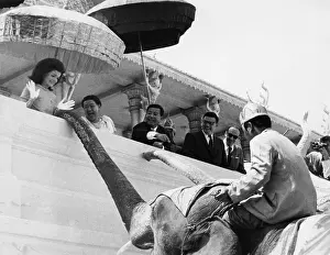 Penh: Jacqueline Kennedy (left) jumps in amazement ?