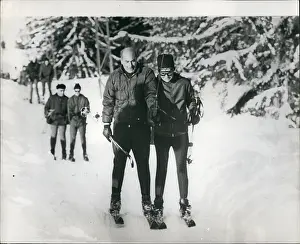 Gstaad: Jacqueline Kennedy on skiing holiday in Gstaad