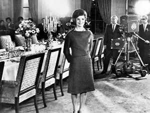 Taped: Jacqueline Kennedy, in the State dining ?