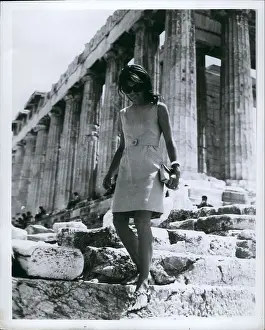 Expecting: Jacqueline Onassis at Acropolis, Athens, Greece