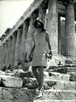Expecting: Jacqueline Onassis at Acropolis, Athens, Greece