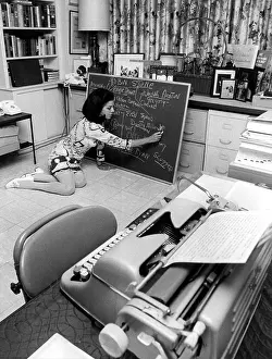 Pucci: Jacqueline Susann charting out her novel-in-progress, ?