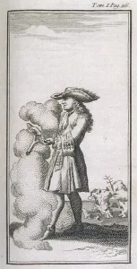 Dowsing: Jacques Aymar dowsing with rod