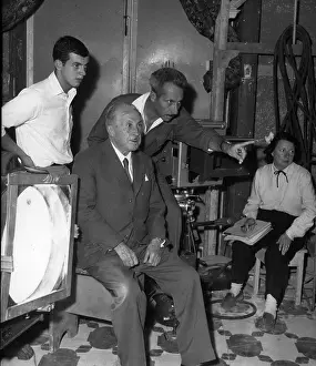Baba: Jacques Becker and others filming Ali Baba in Paris studio