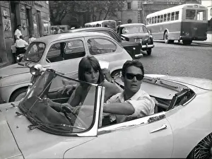 Trastevere: Jacques Charrier, French actor, and girlfriend Francine