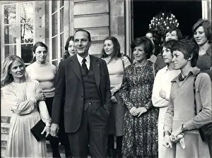 Sylvie: Jacques Chirac with a group of women