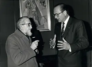 Centres: Jacques Chirac, Mayor of Paris, and Father Pierre